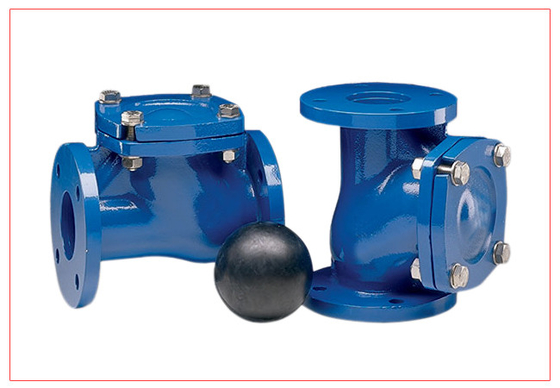 12 Inch Vertical Ball Check Valve With Epoxy Powder Coating DN15 - DN300